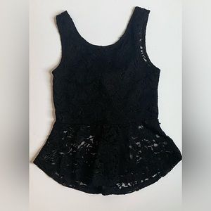 MEDIUM Black Lace Chic Bow Back